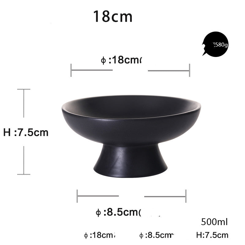 Creative Japanese Ceramic High-leg Snack Tray