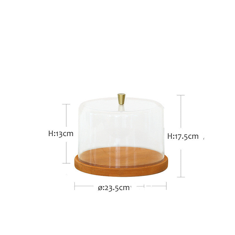 Wooden Snack Tray with Cover for Coffee Shops