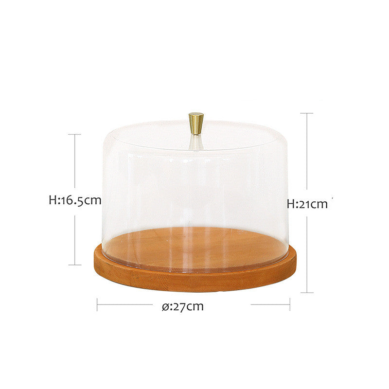 Wooden Snack Tray with Cover for Coffee Shops