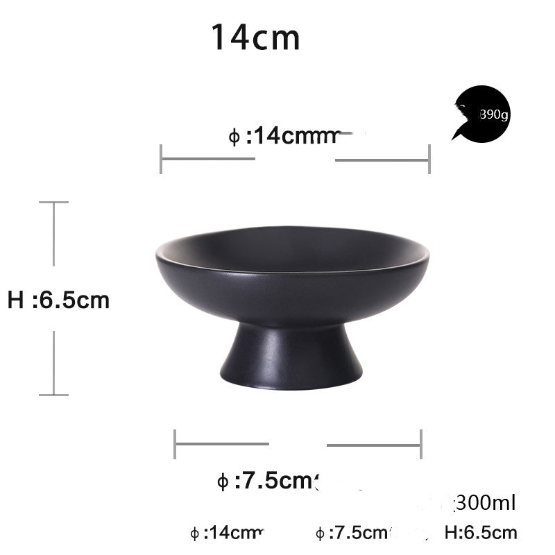 Creative Japanese Ceramic High-leg Snack Tray