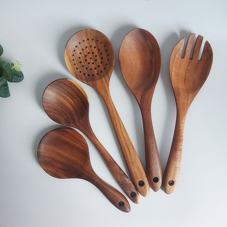 Non-Stick Pan with Wooden Rice Spoon Set
