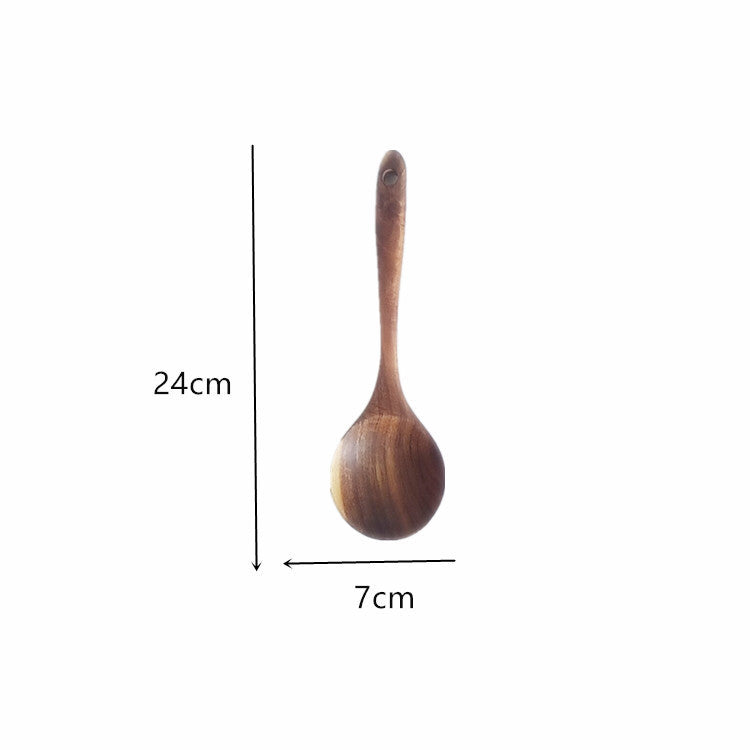 Non-Stick Pan with Wooden Rice Spoon Set